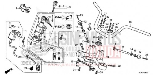 ROHRGRIFF/OBERE BRUECKE CTX700AE de 2014